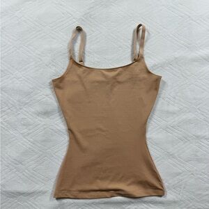 Spanx Women's Small Beige Shaping Cami Tank Top Adjustable Straps Shapewear
